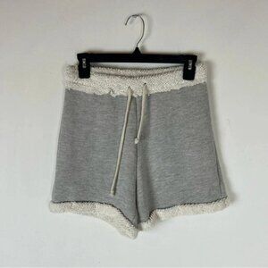 NWT DONNI. Poodle Sweat Shorts Gray Size S